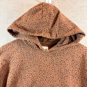 Abercrombie Fitch Soft AF Collection Leopard Print Hoodie Sweatshirt Size Smal